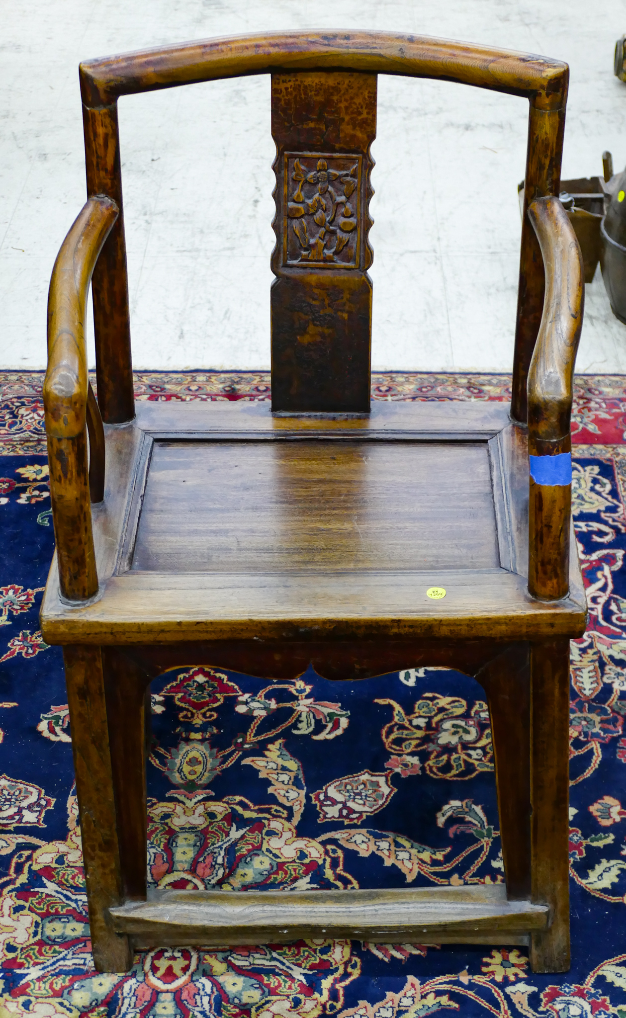Antique Chinese Elmwood Armchair