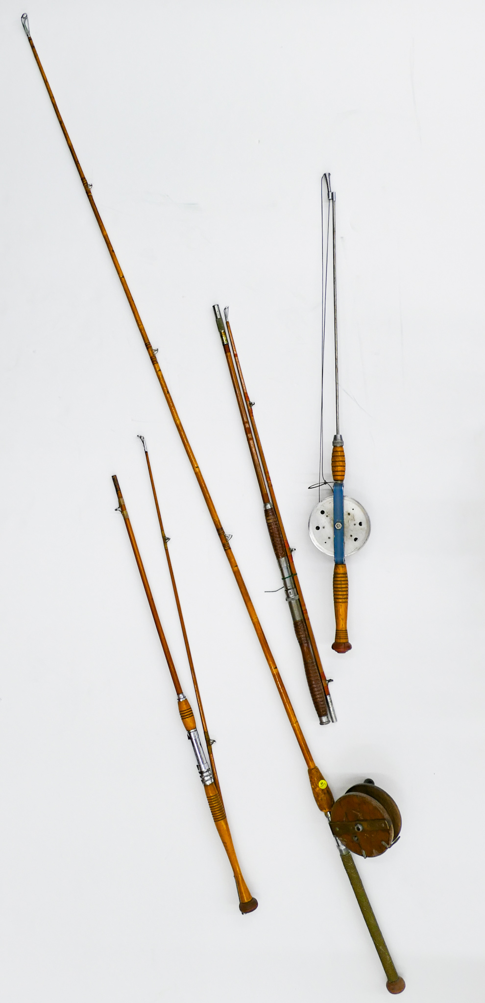 3pc Antique Saltwater Fishing Poles 2b0a80