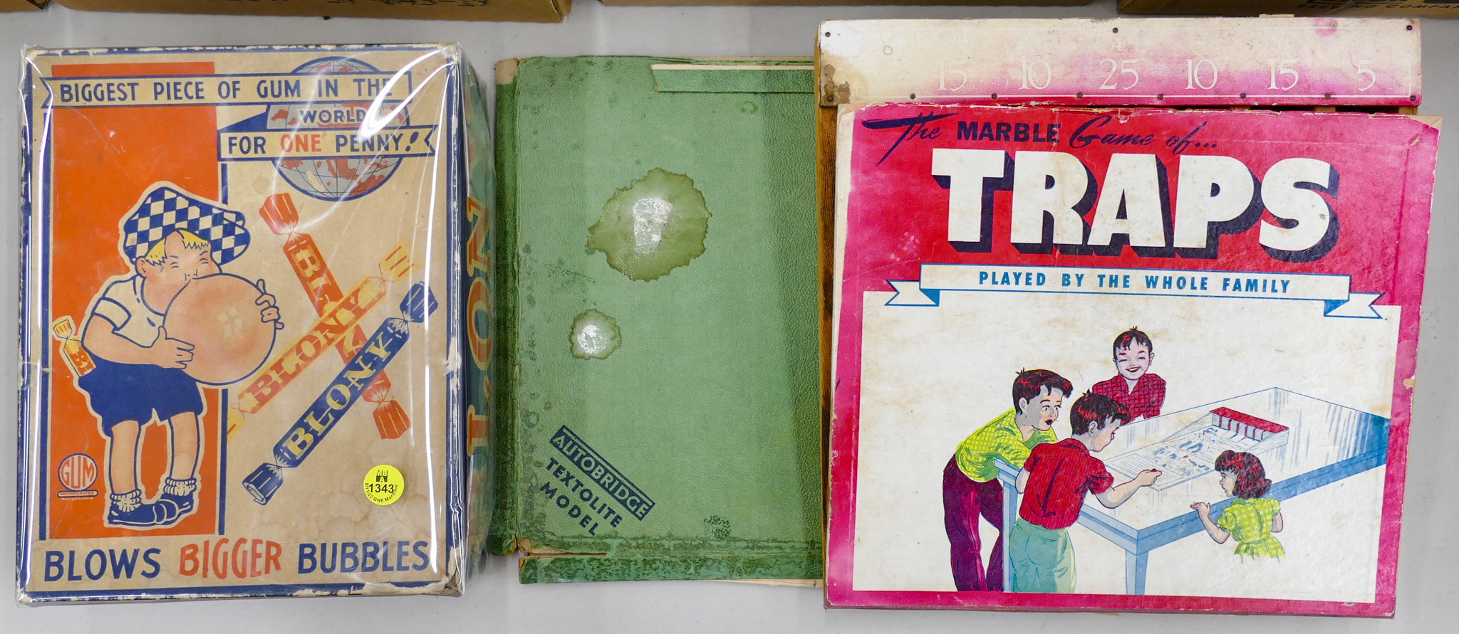 3pc Old Trapps Games and Bubblegum