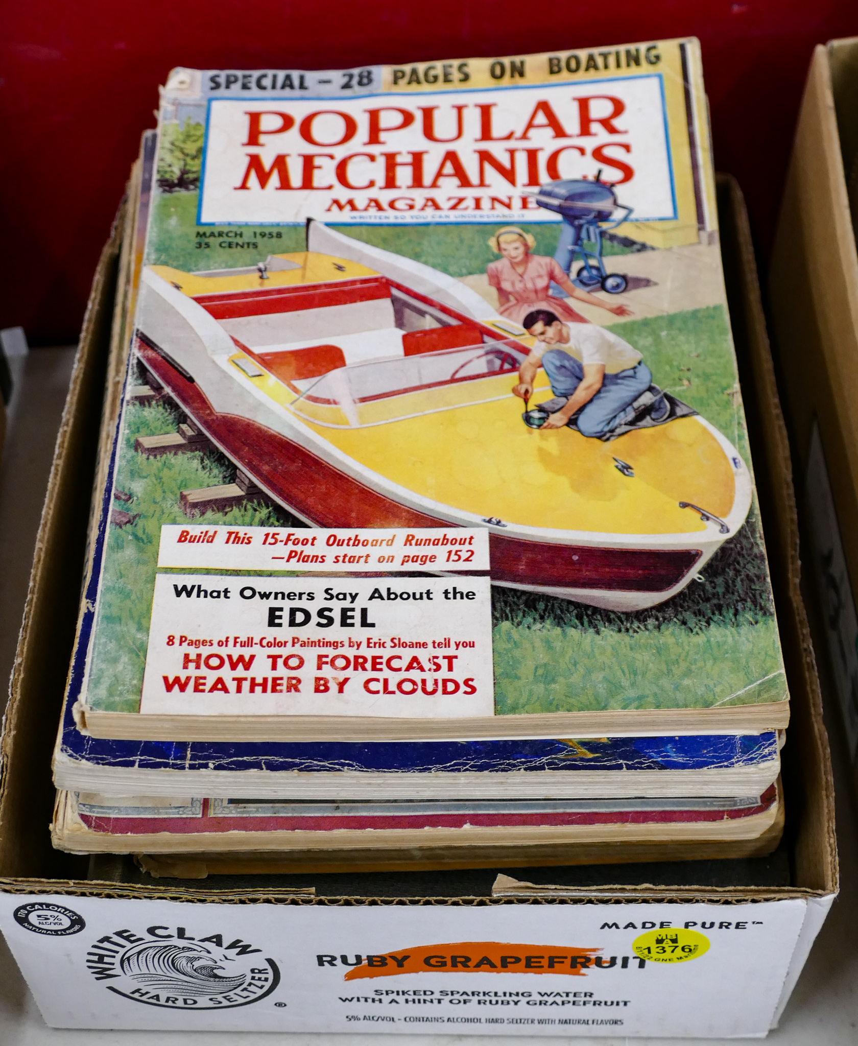Box Old Popular Mechanics Magazines