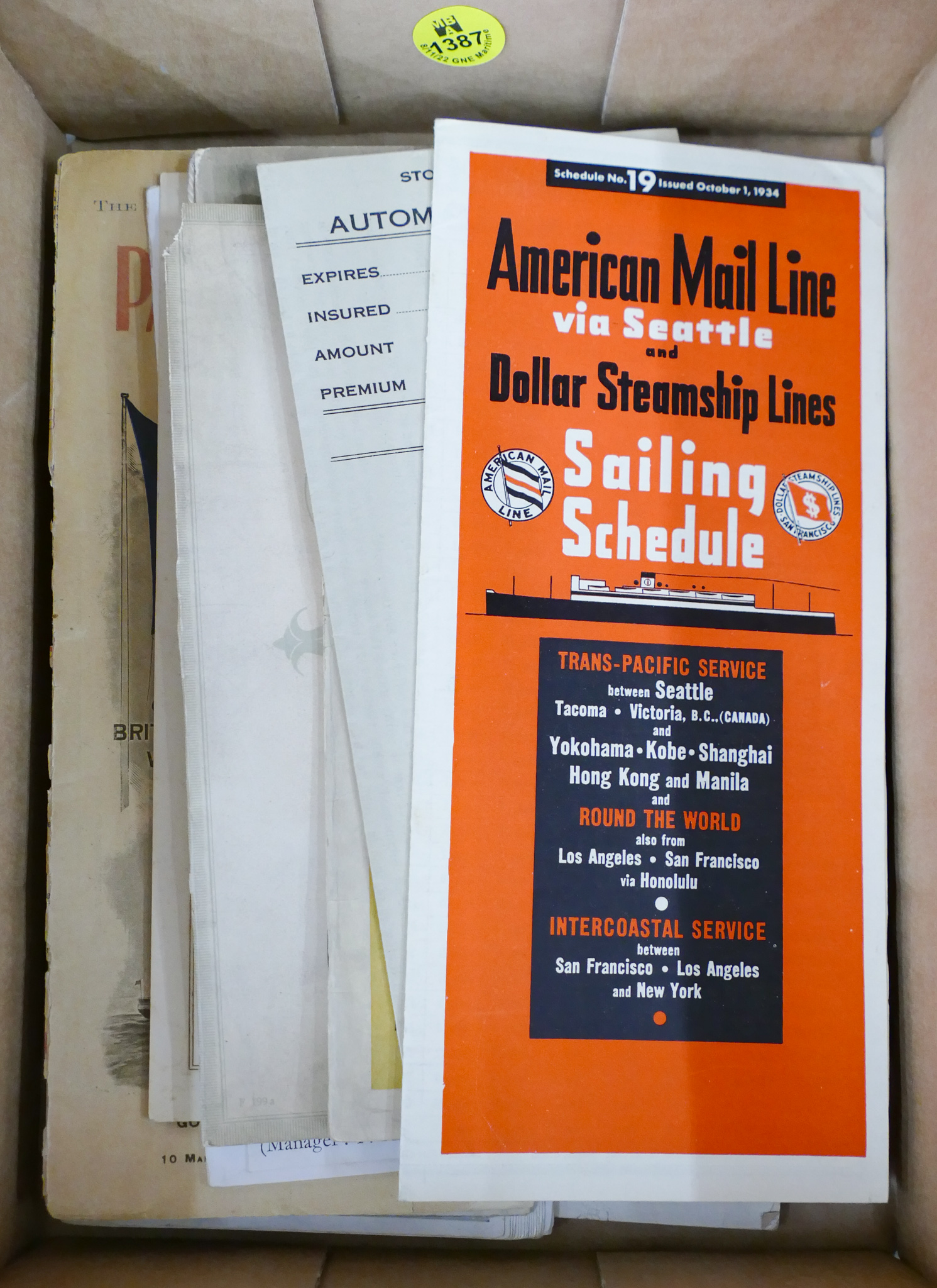 Box Steamship Paper