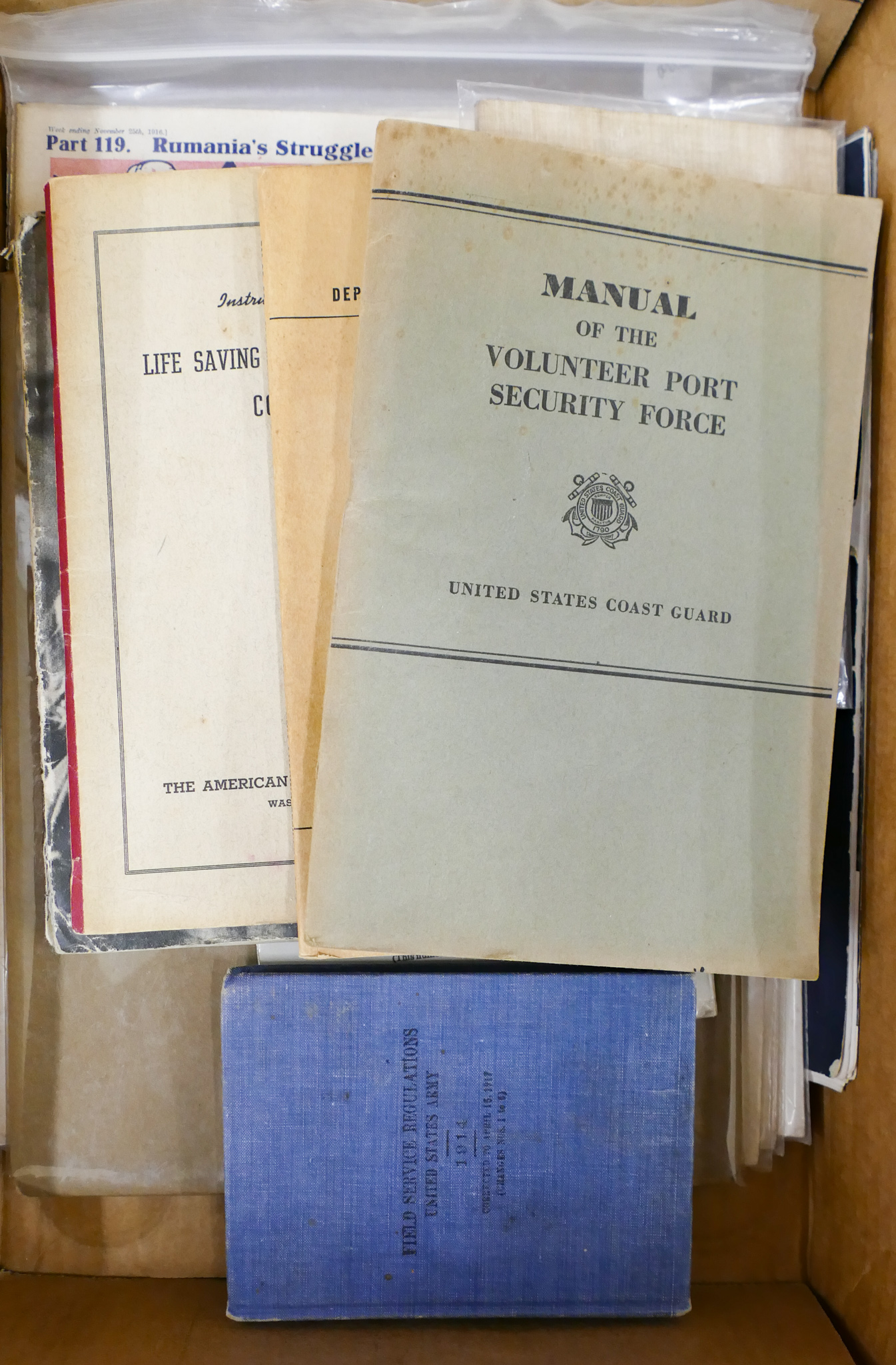 Box Military Manuals Etc.