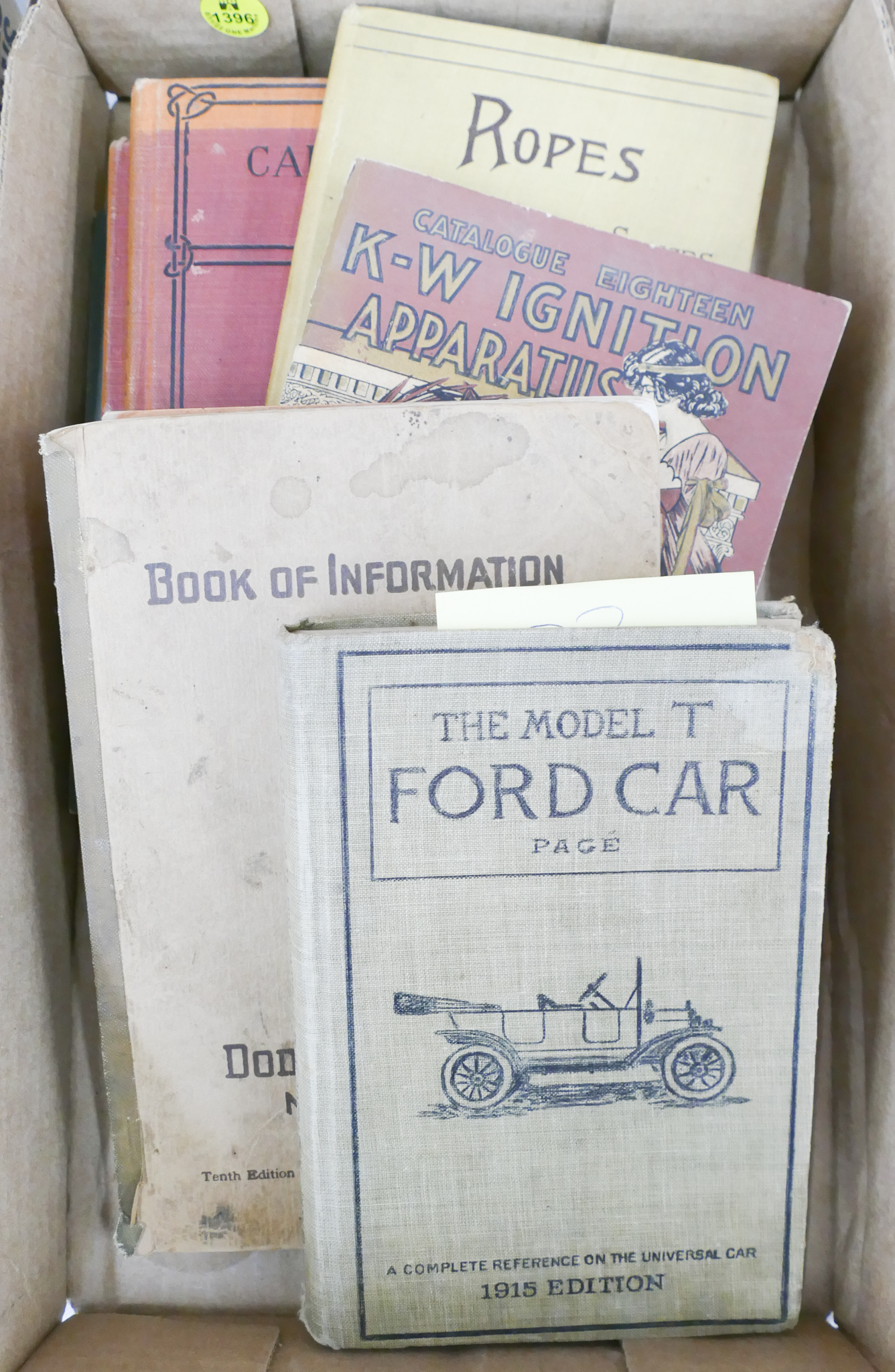 Box Antique Car Books & Catalouges Etc.