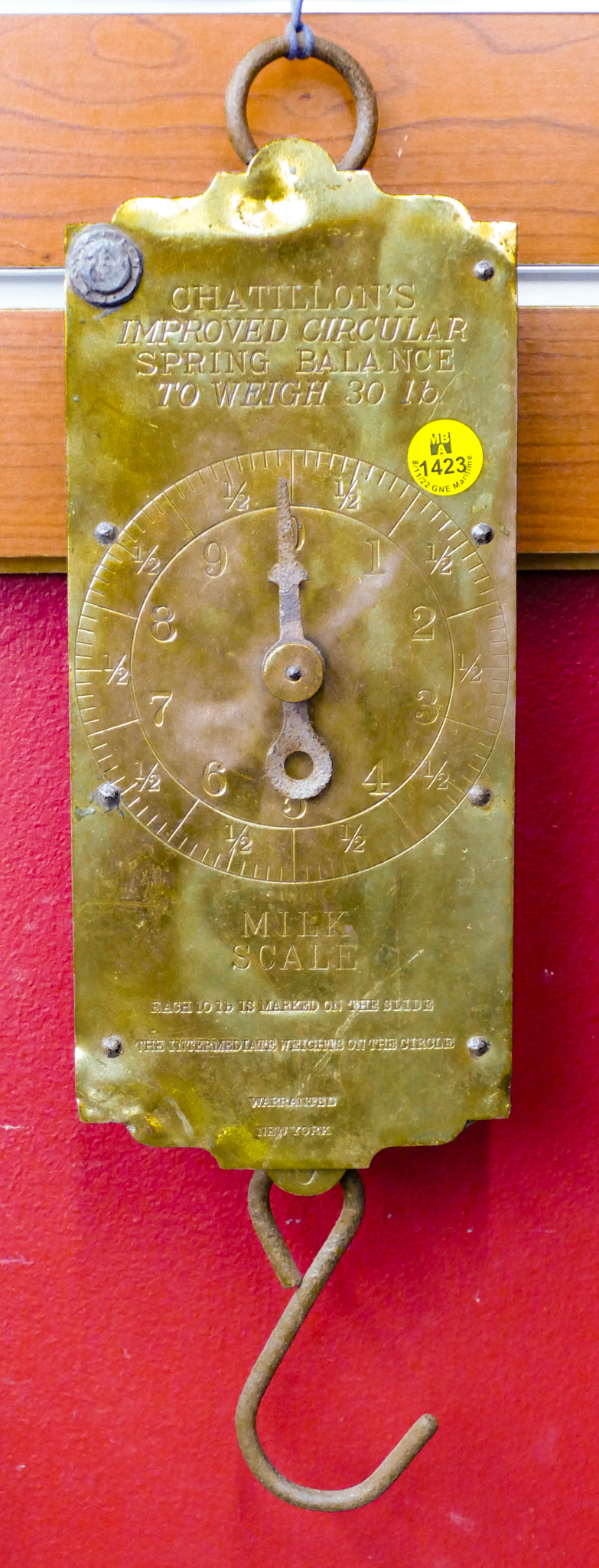 Antique Chatilloin Brass Milk Scale