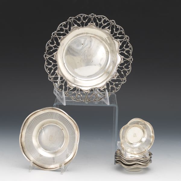 STERLING SILVER NUT AND CANDY DISHES 2b0c44