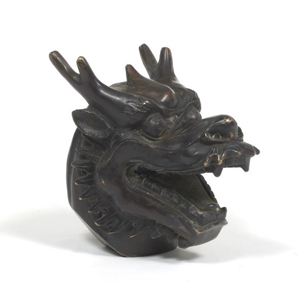 CHINESE PATINATED BRONZE TEMPLE 2b0ce5