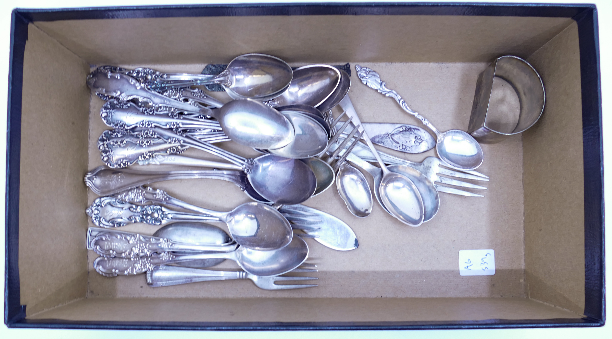 Box Antique Ornate Sterling Flatware