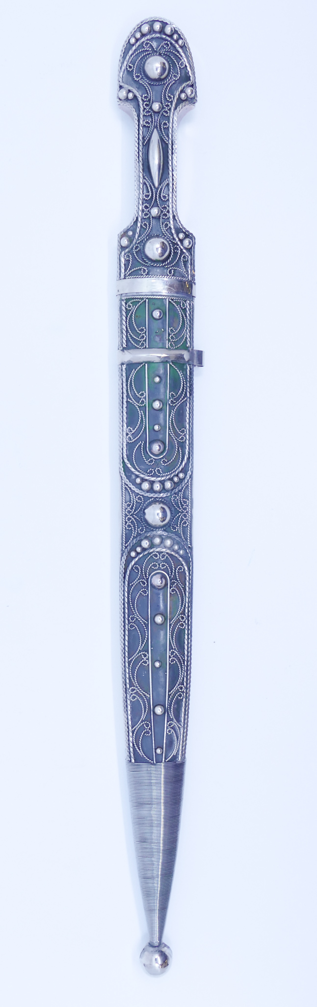 Russian Silver FIligree Kindjal Dagger