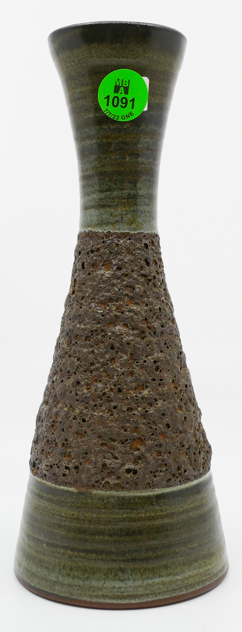 Louis Mideke Volcanic Glaze Bud Vase