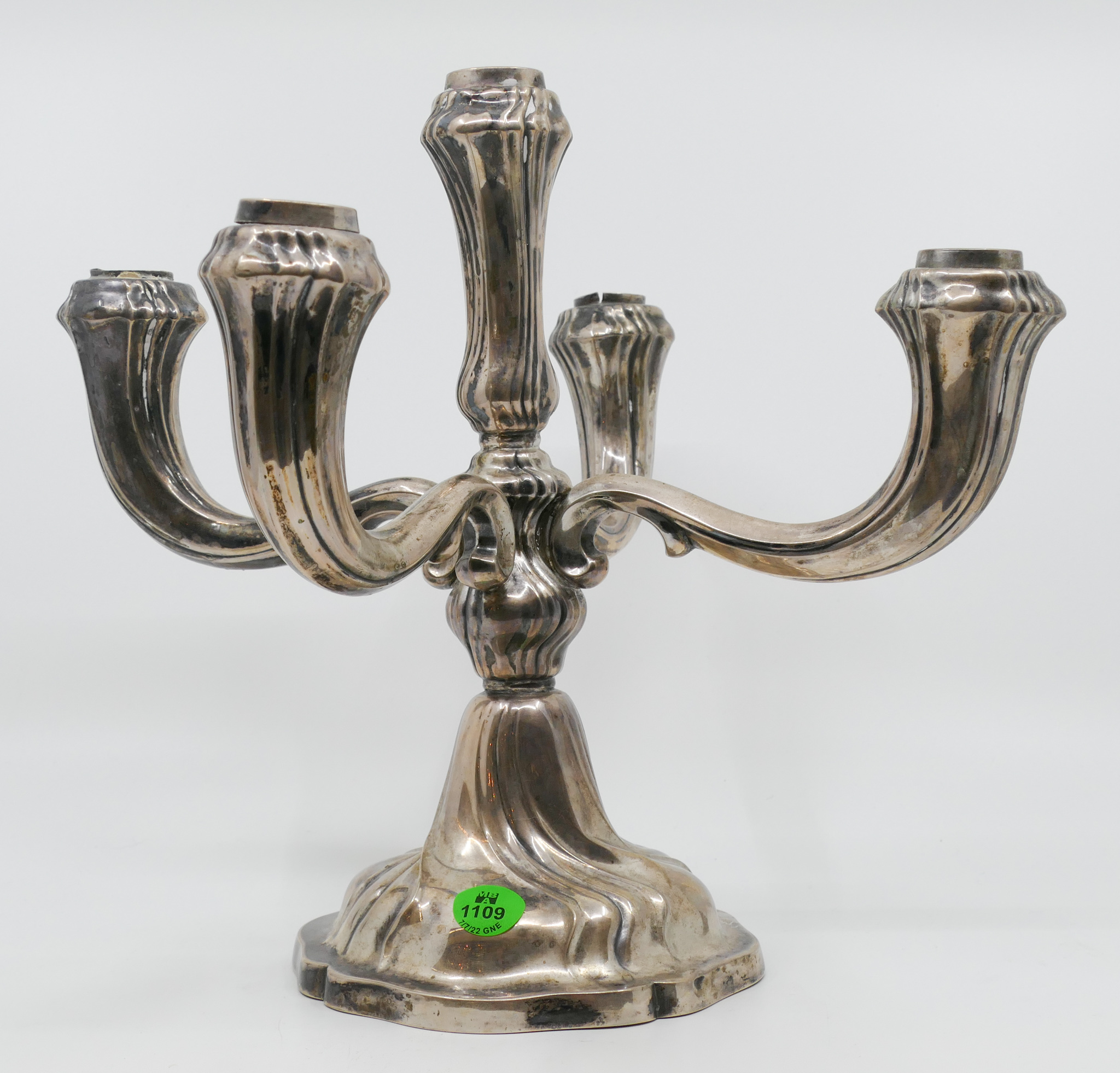 German 835 Silver Candelabra 10  2b0dca