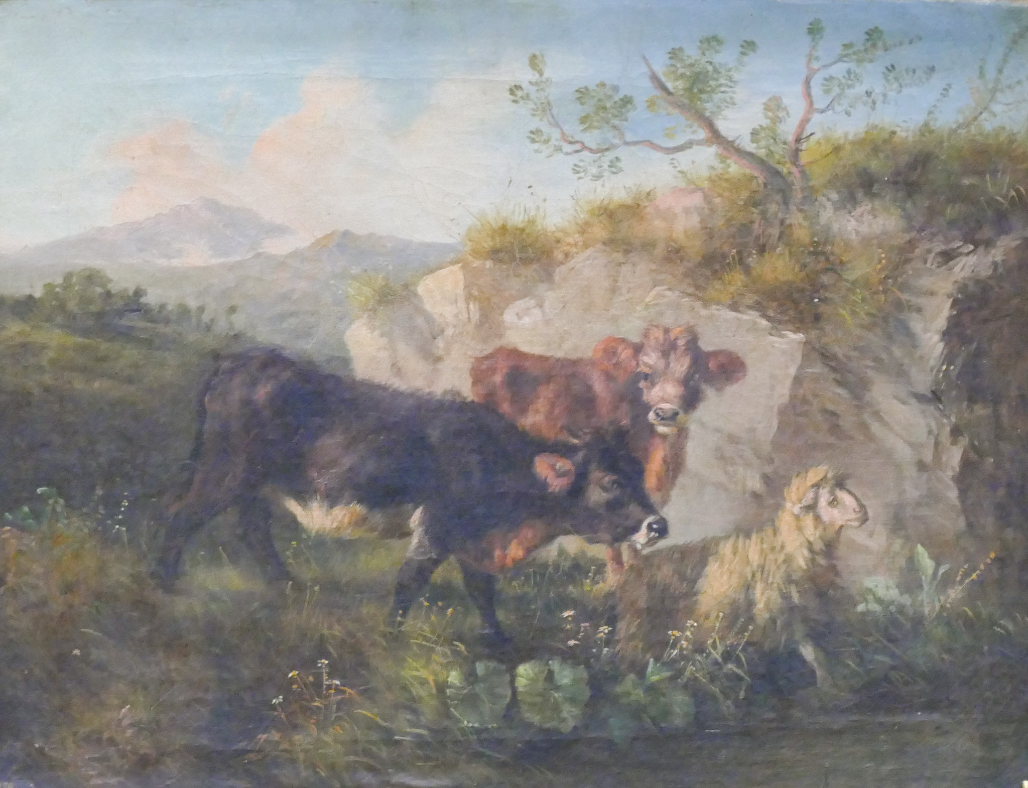 Antique European Pastoral Scene 2b0e8d