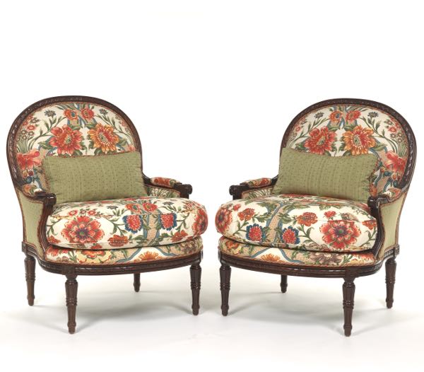 PAIR OF BRUNSCHWIG FILS UPHOLSTERED 2b0f29