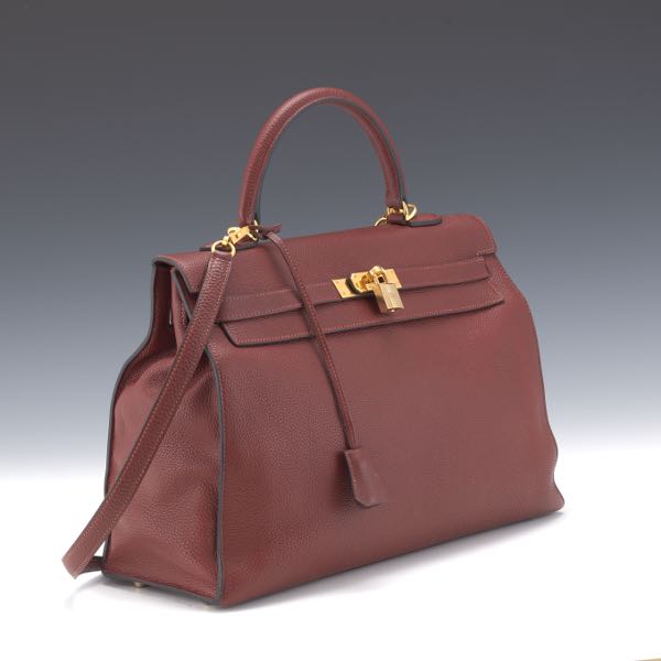 HERMES 35 CM TOGO LEATHER SELLIER KELLY,