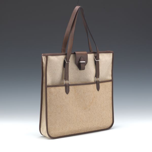 HERMES CANVAS TOTE 14 x 14 2b0f3c