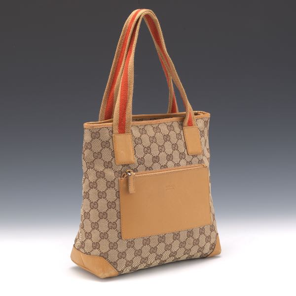 GUCCI CANVAS AND LEATHER TOTE 12  2b0f57