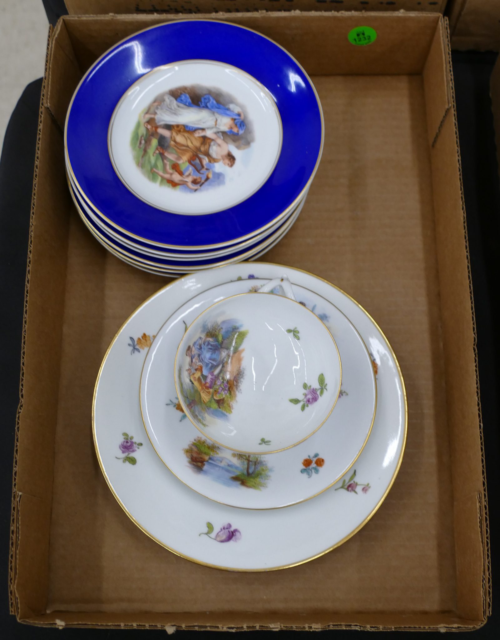 Box European Scenic Porcelain Plates 2b0f96