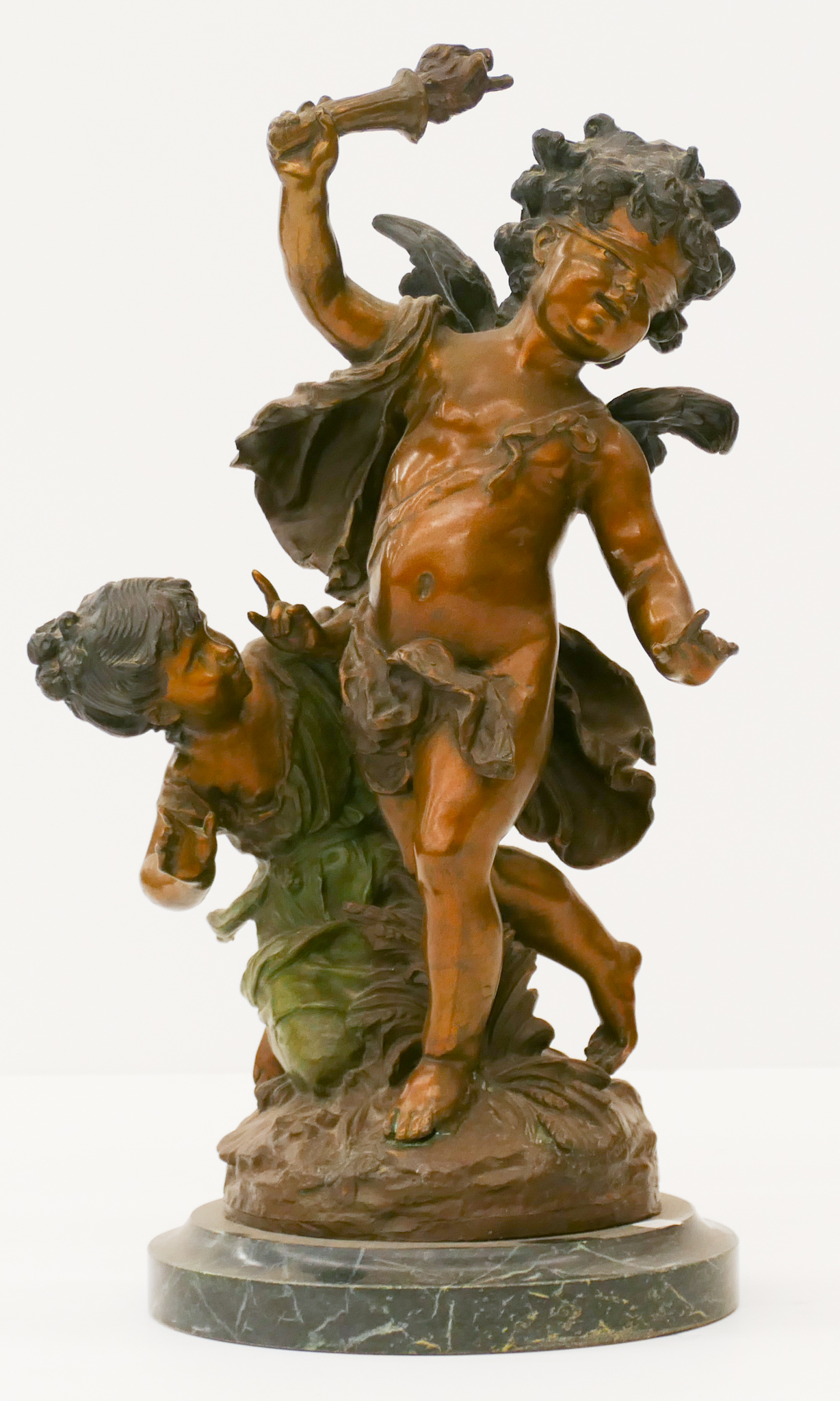 After Auguste Moreaux Putti Bronze