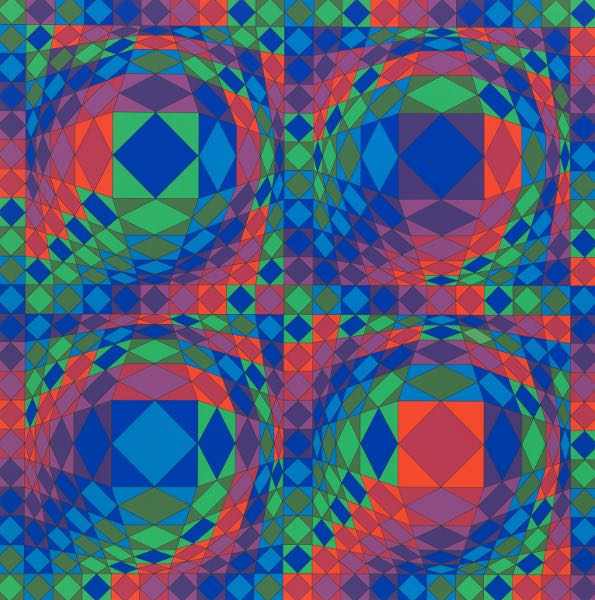 VICTOR VASARELY HUNGARIAN FRENCH  2b1008