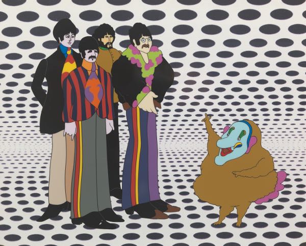 BEATLES ANIMATION CEL 15 ½" x