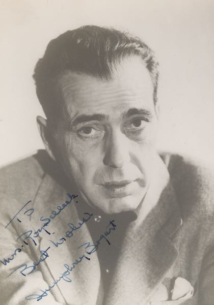 AUTOGRAPHED PHOTOGRAPH OF HUMPHREY