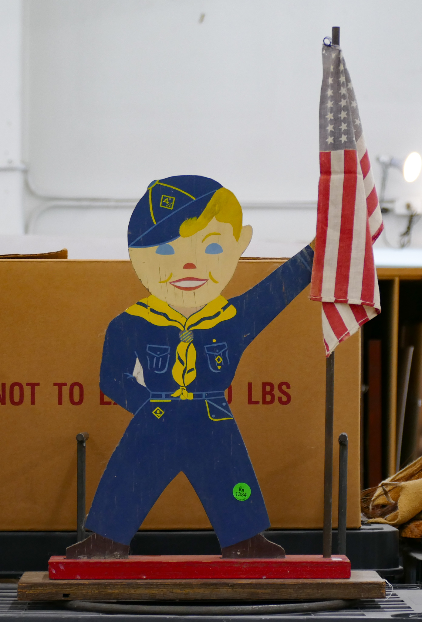 Vintage Cub Scout Folk Art Wood