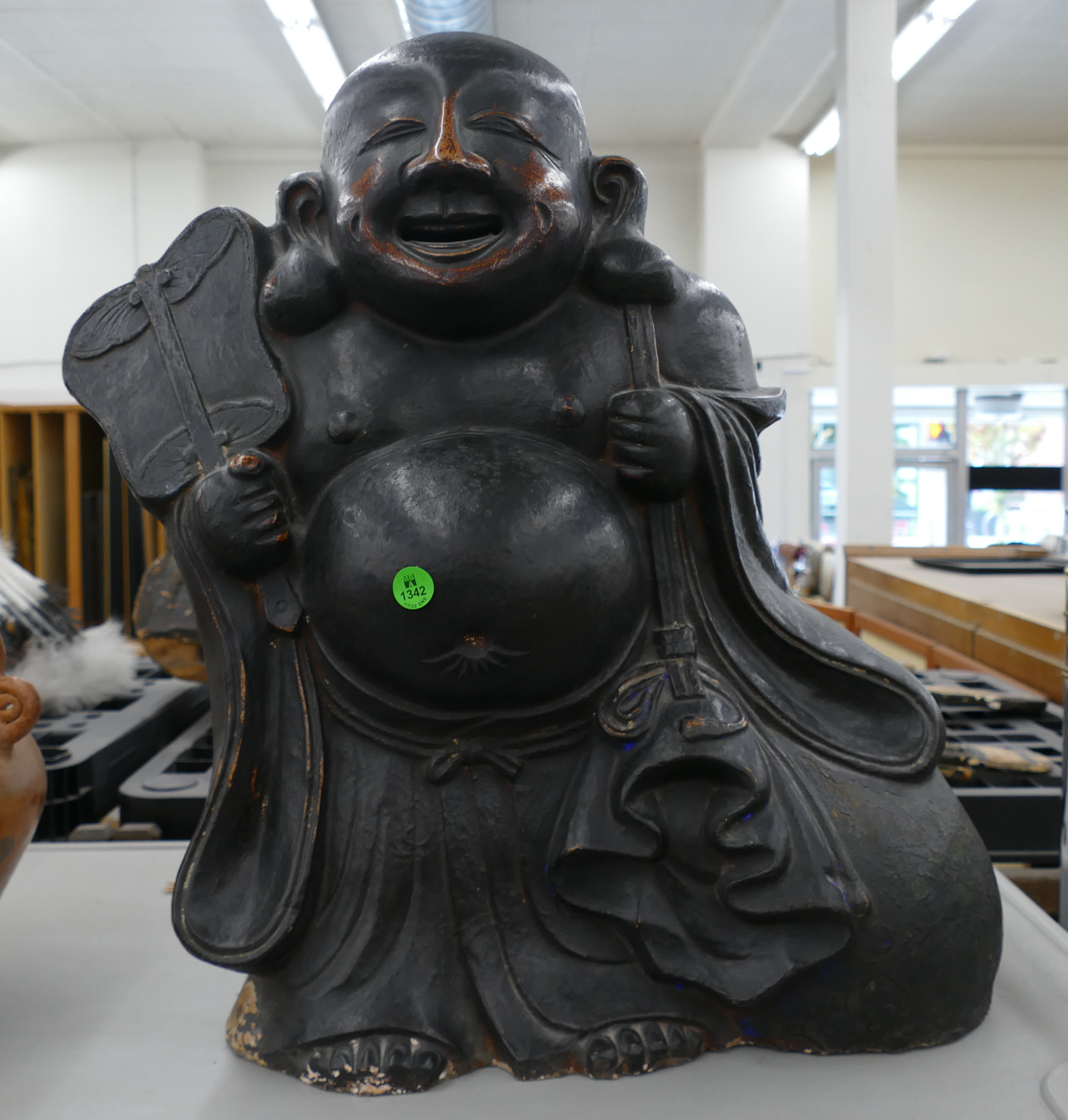 Large Meiji Japanese Hotei Ceramic 2b10db