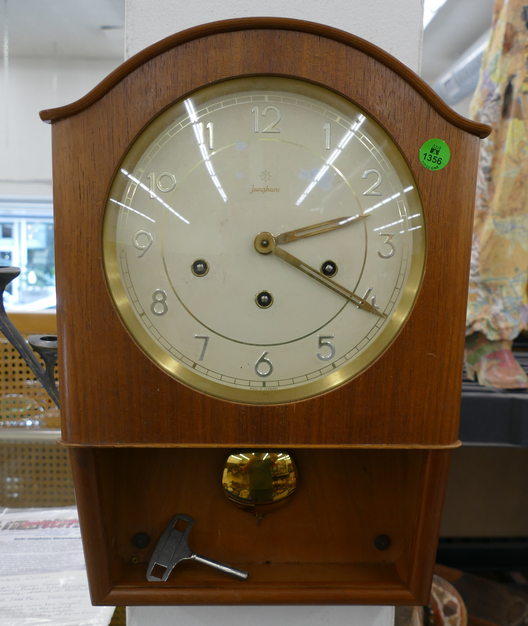 Vintage Junghans Wood Wall Clock