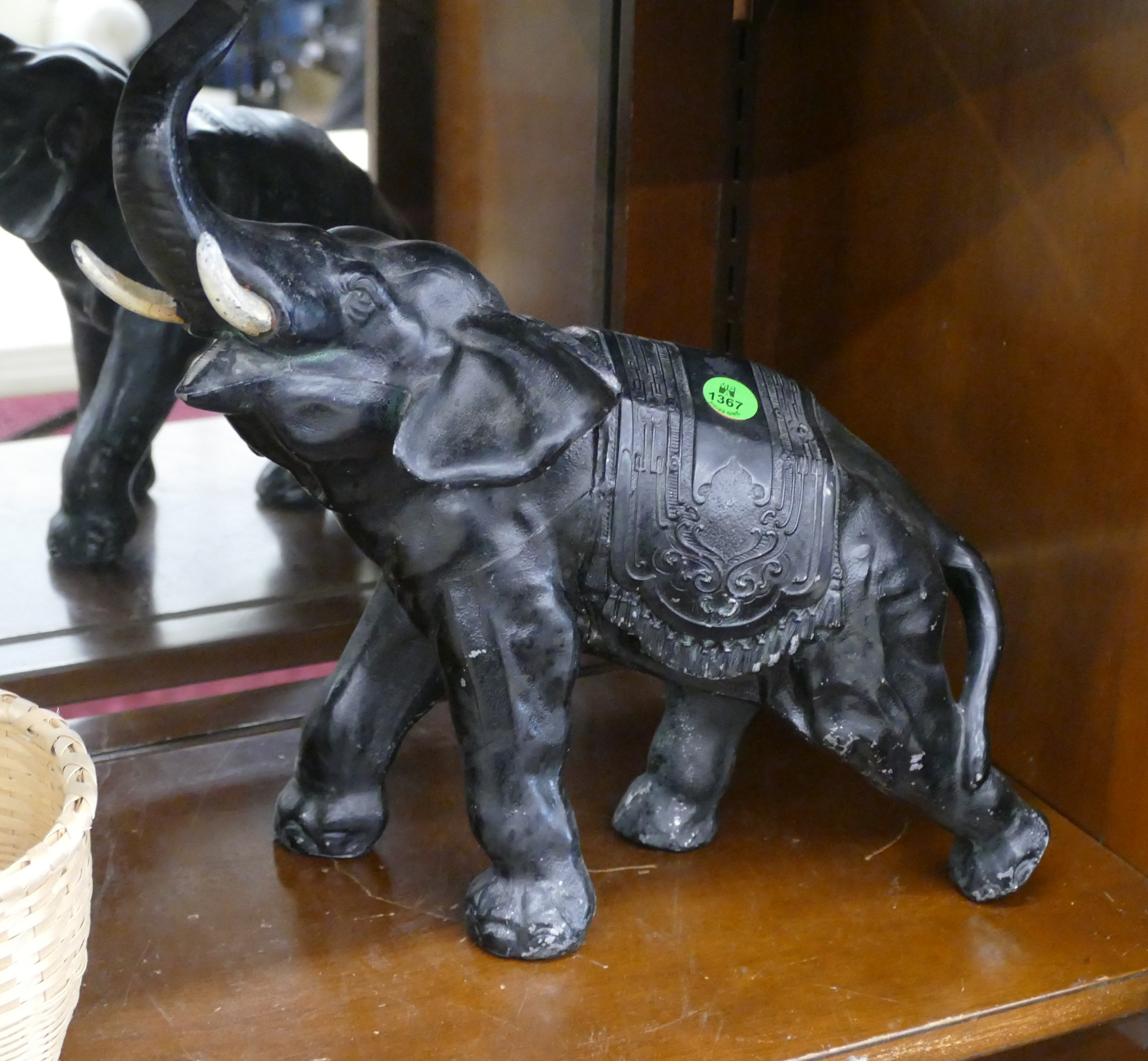 Japanese Art Deco Metal Elephant