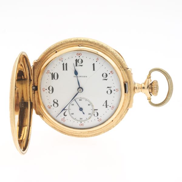 ILLINOIS 21 JEWEL DRESS POCKET WATCH