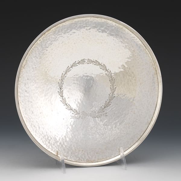 GORHAM HAMMERED FOOTED DISH WITH 2b1244