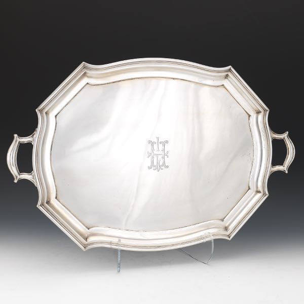 DURGIN STERLING SILVER TRAY, RETAILED