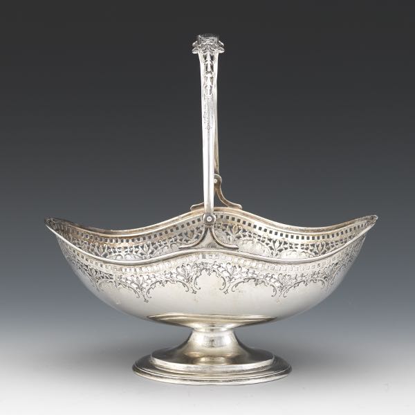 WATSON STERLING SILVER FOOTED BASKET