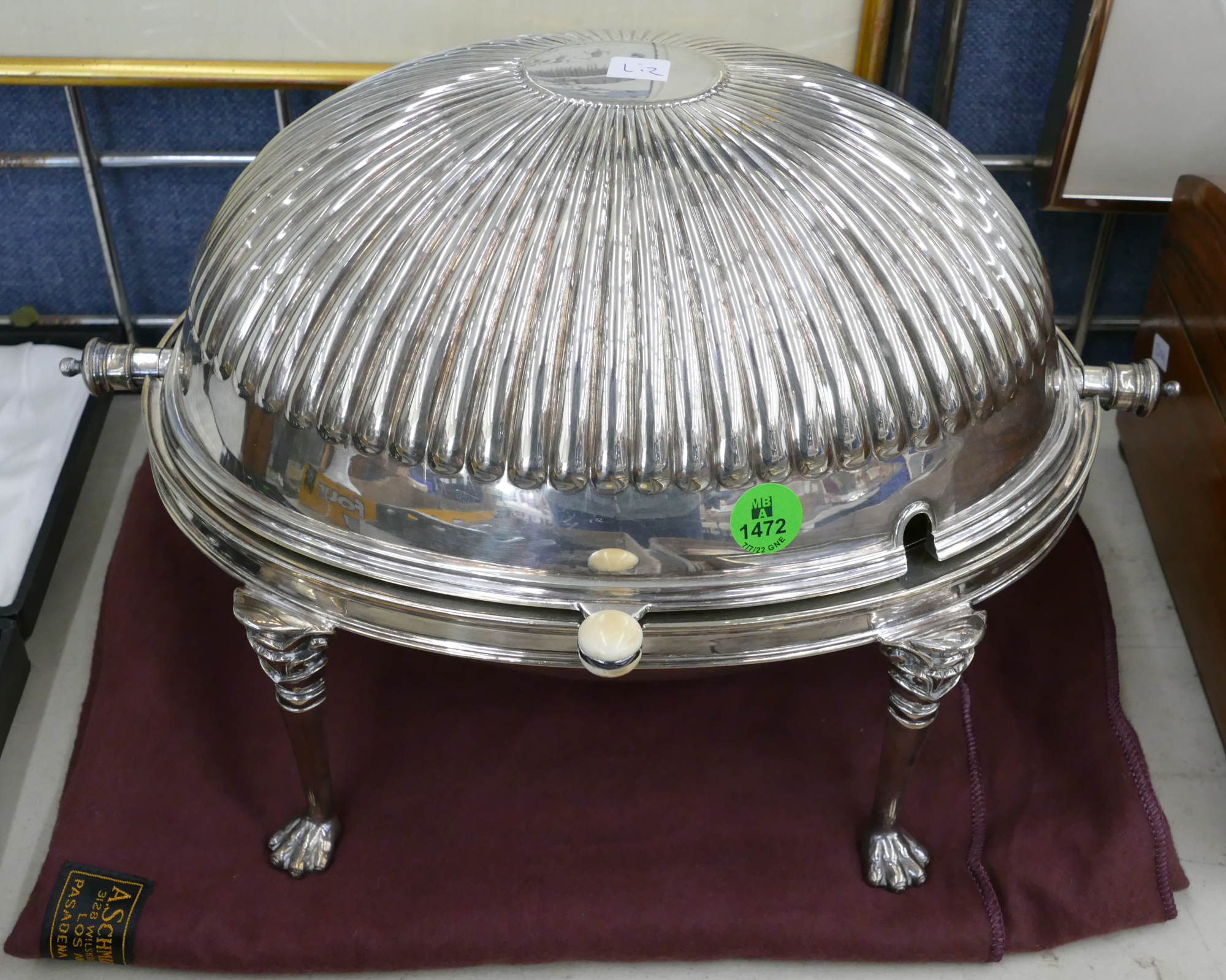 Sheffield Silverplated Dome Top