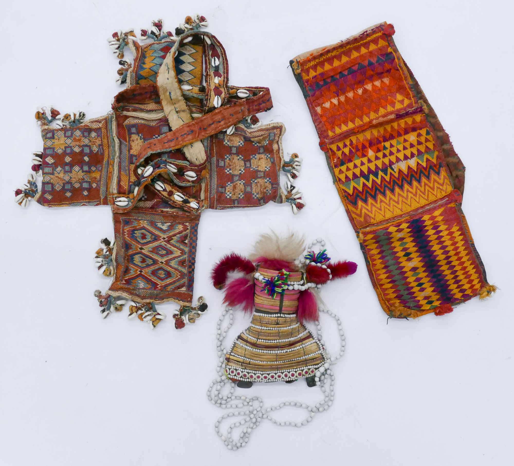 Box Old Ethnic Embroidered Purses