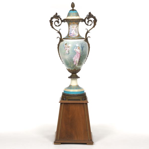 SEVRES PORCELAIN AND D'ORE BRONZE