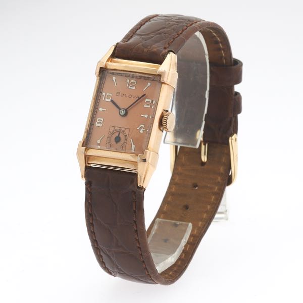 1940'S ROSE GOLD FILLED TANK WATCH
