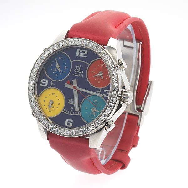 JACOB CO FIVE TIME ZONE WATCH 2b136c