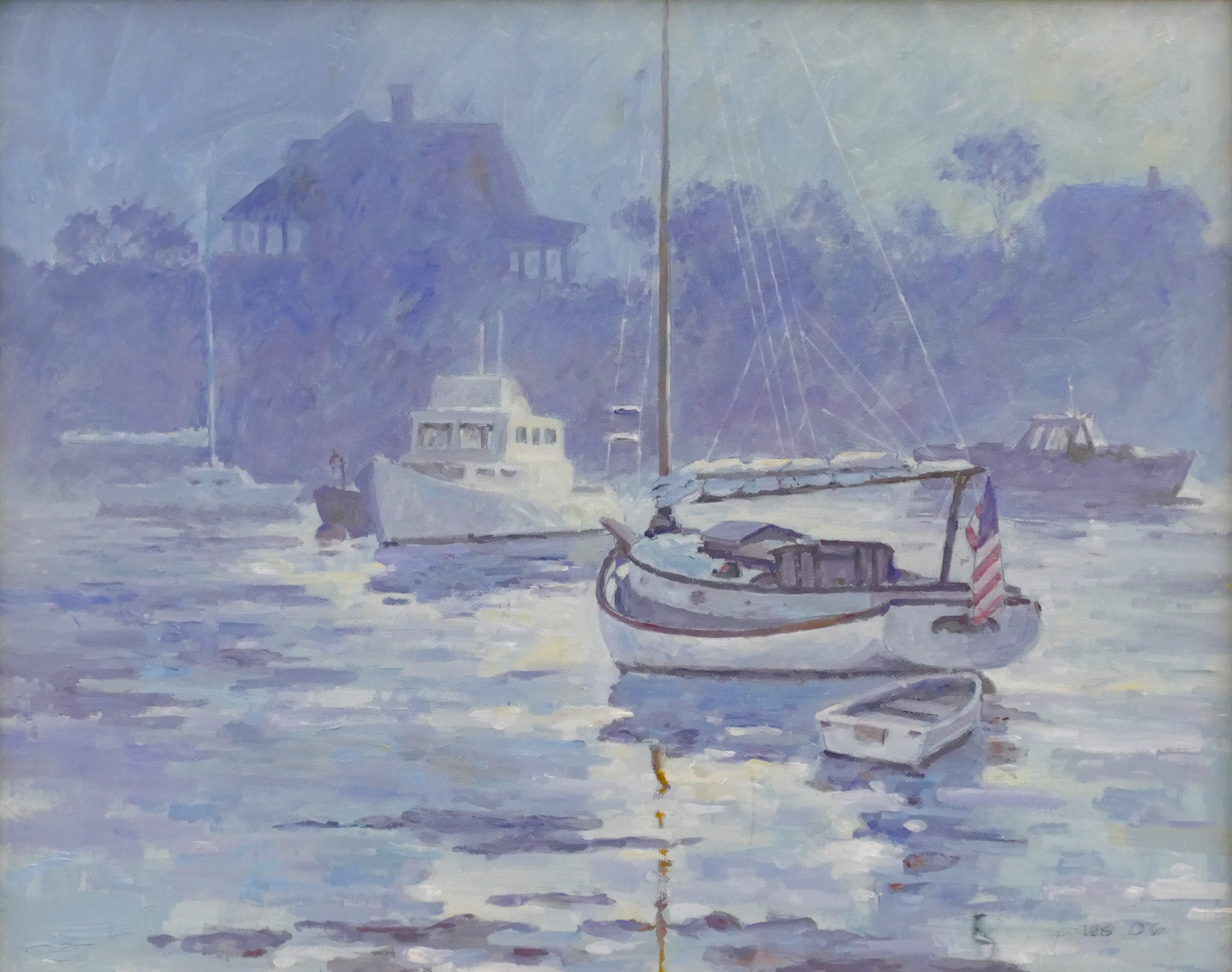 Robert Jones Anchored Boats  2b1393