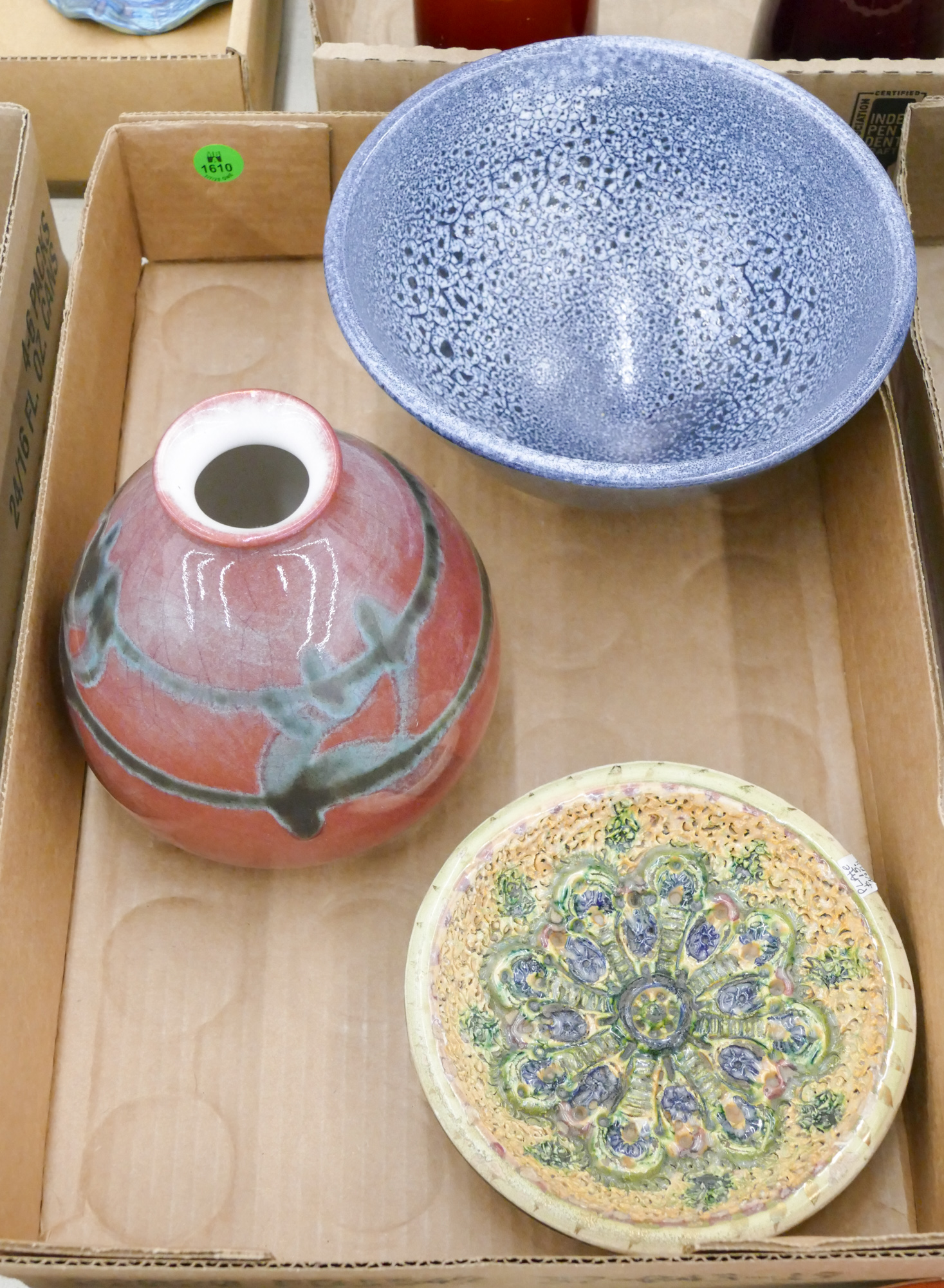 Box Studio Pottery Vase and Bowl