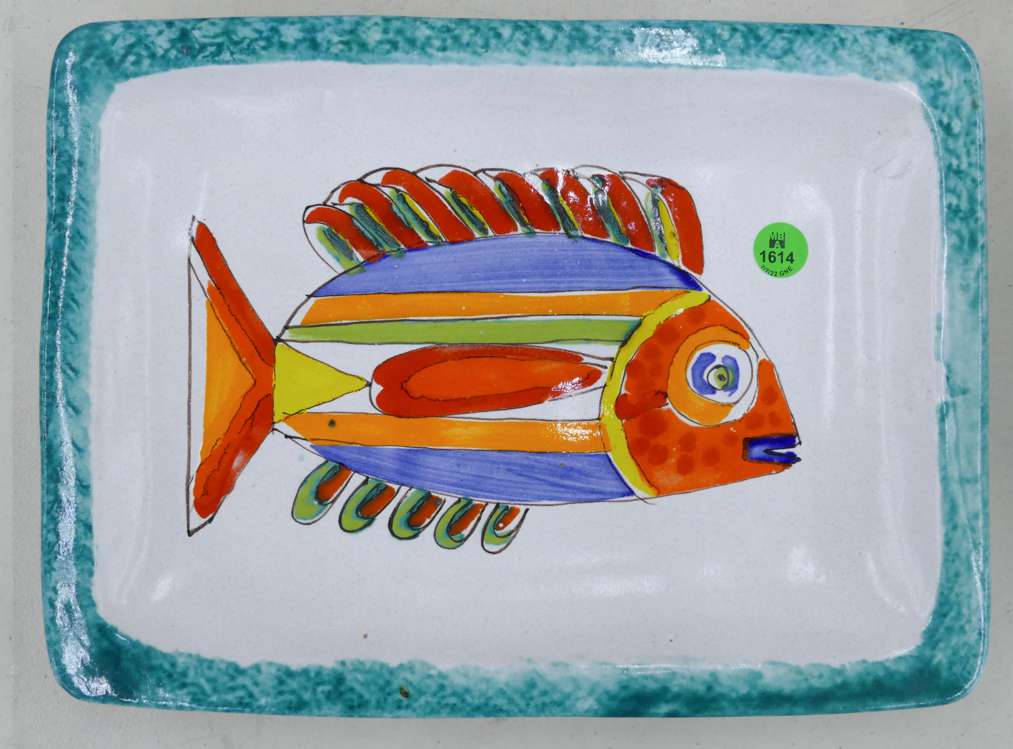 Desimone Italian Pottery Fish Tray