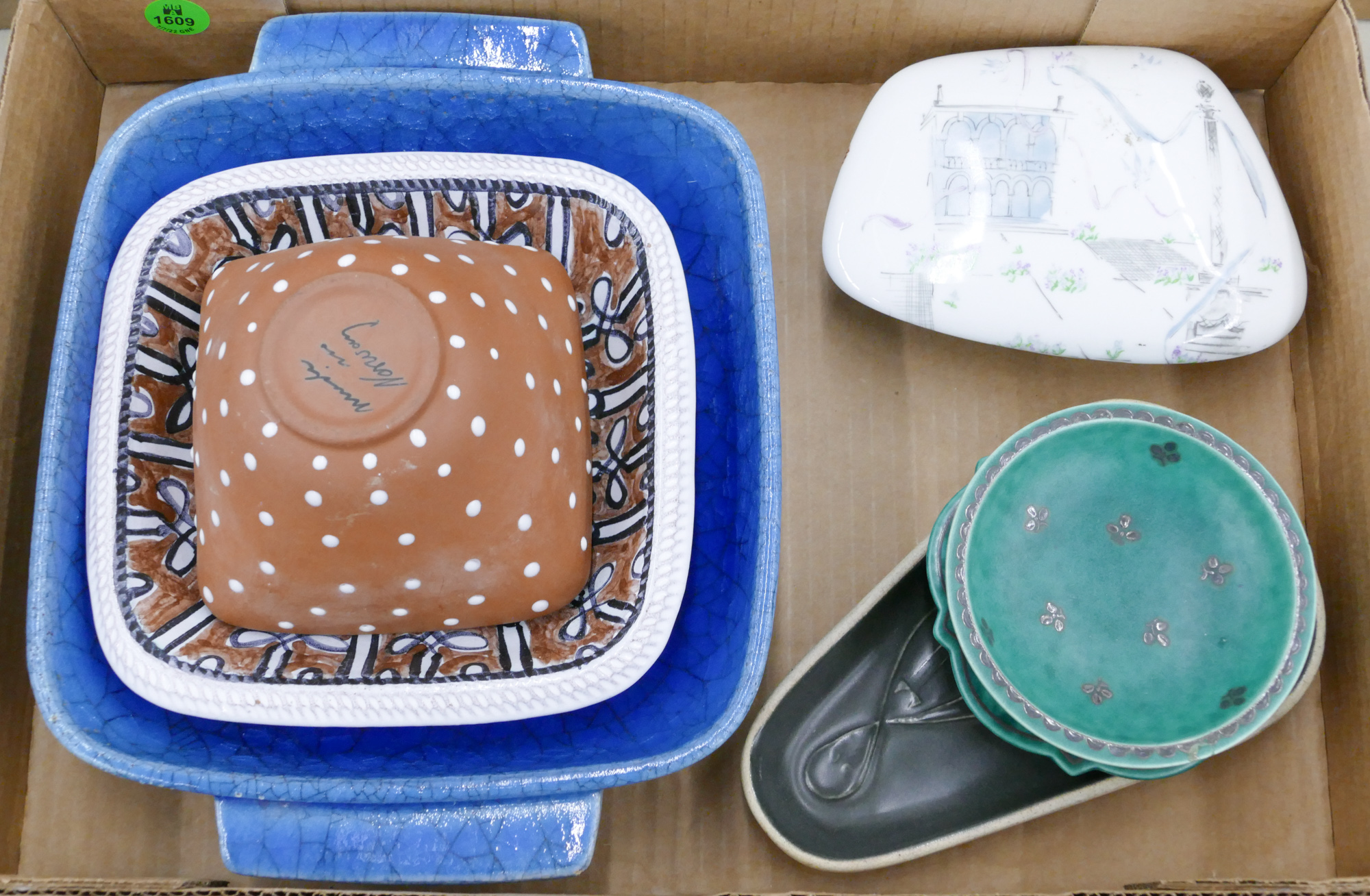 Box Scandinavian Pottery Trays