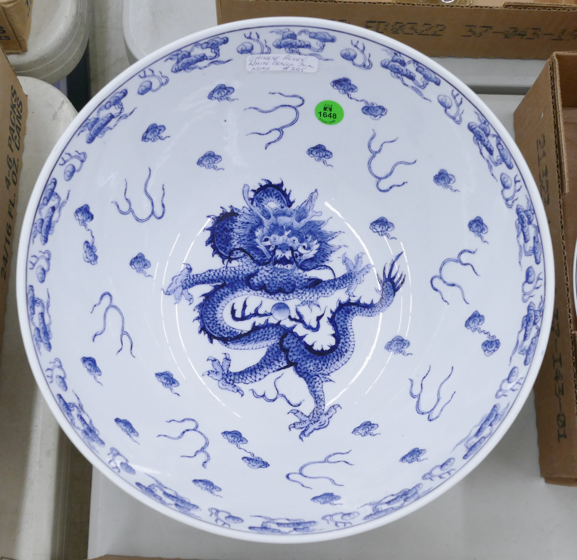 Chinese Blue and White Dragon Bowl