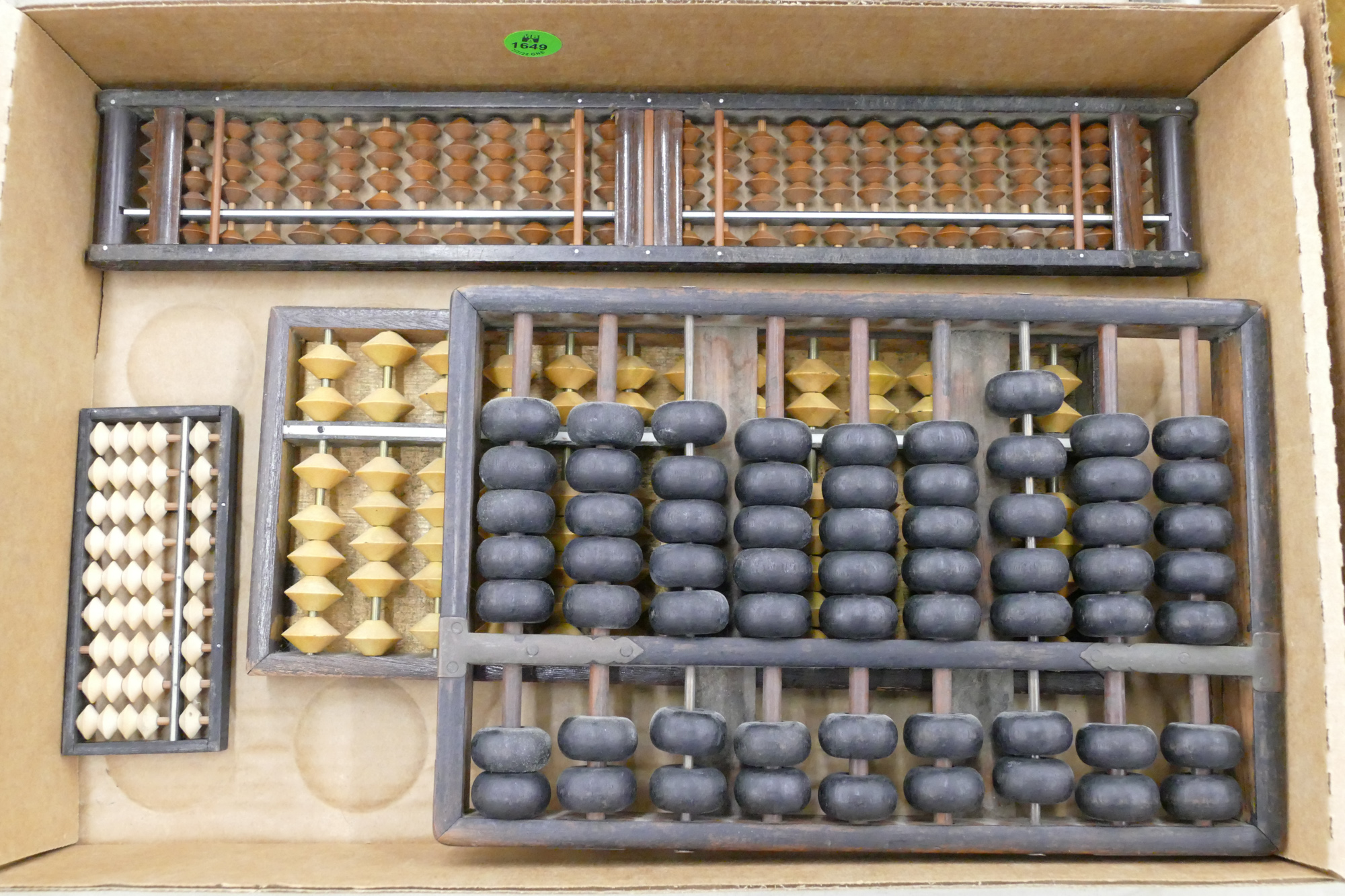 Box 4pc Old Asian Abacus  2b13f0