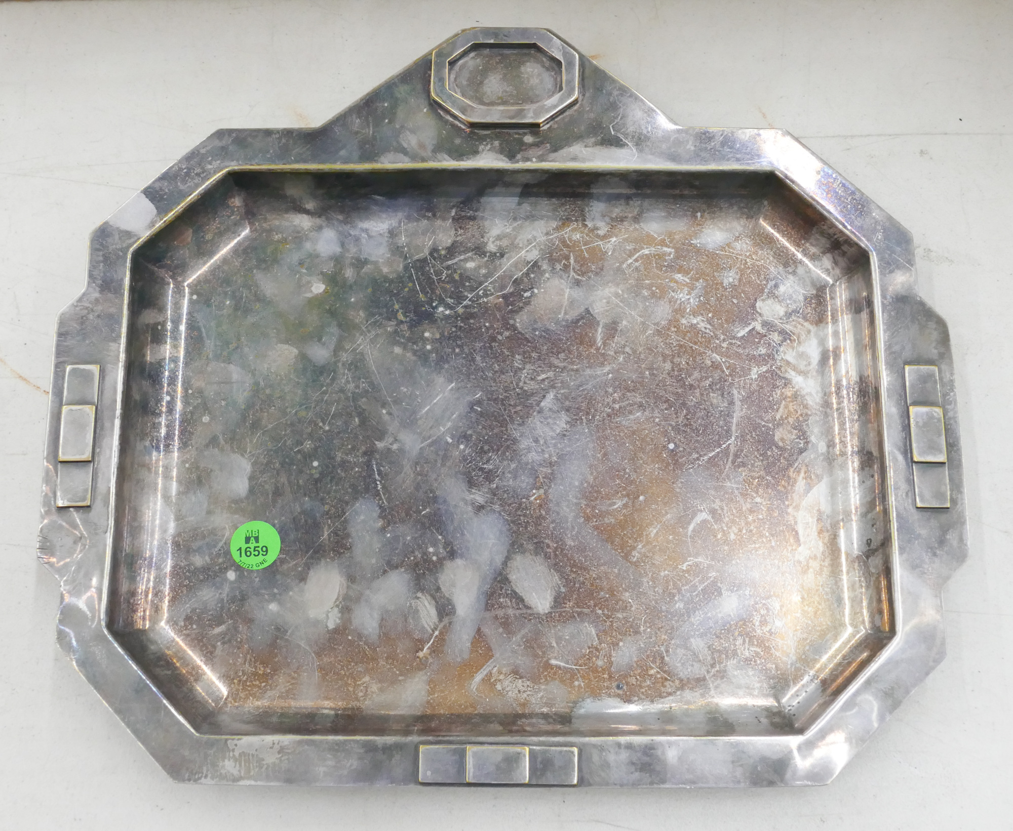 Art Deco Silverplate Dresser Tray