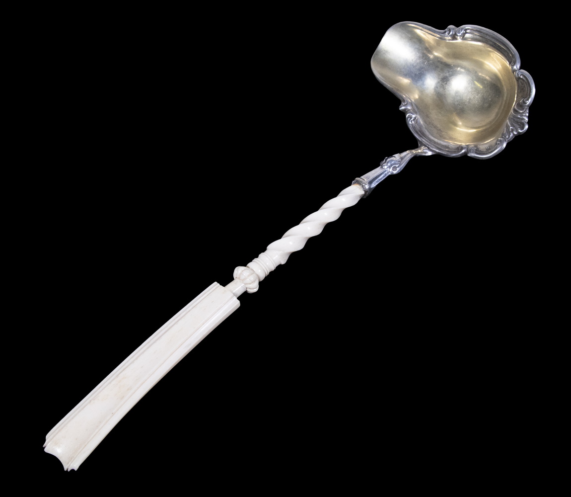 GERMAN SILVER LADLE 19th c. Ladle,