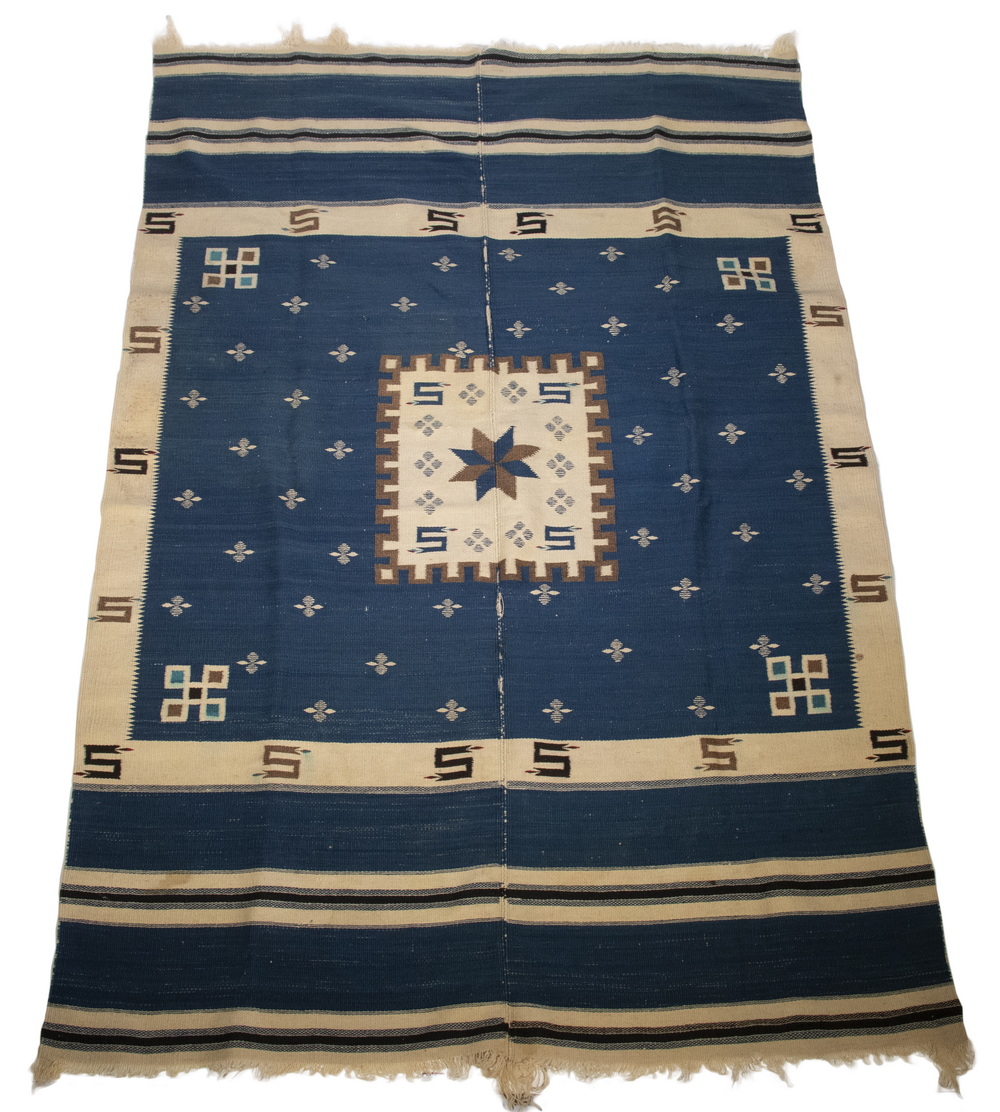 MEXICAN ZACATLAN BLUE AND WHITE 2b1668