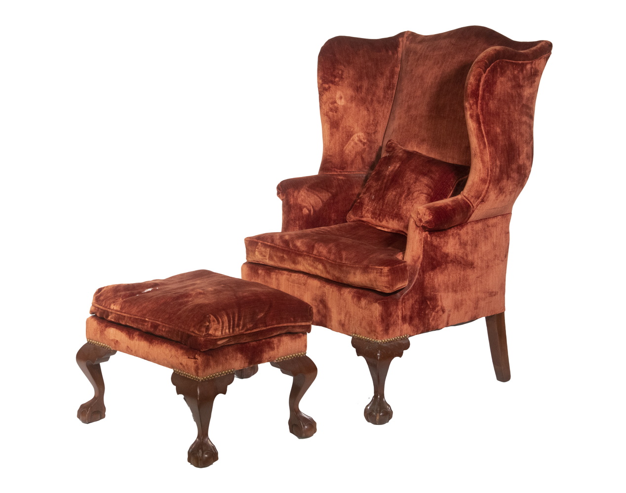 CENTENNIAL CHIPPENDALE WING CHAIR