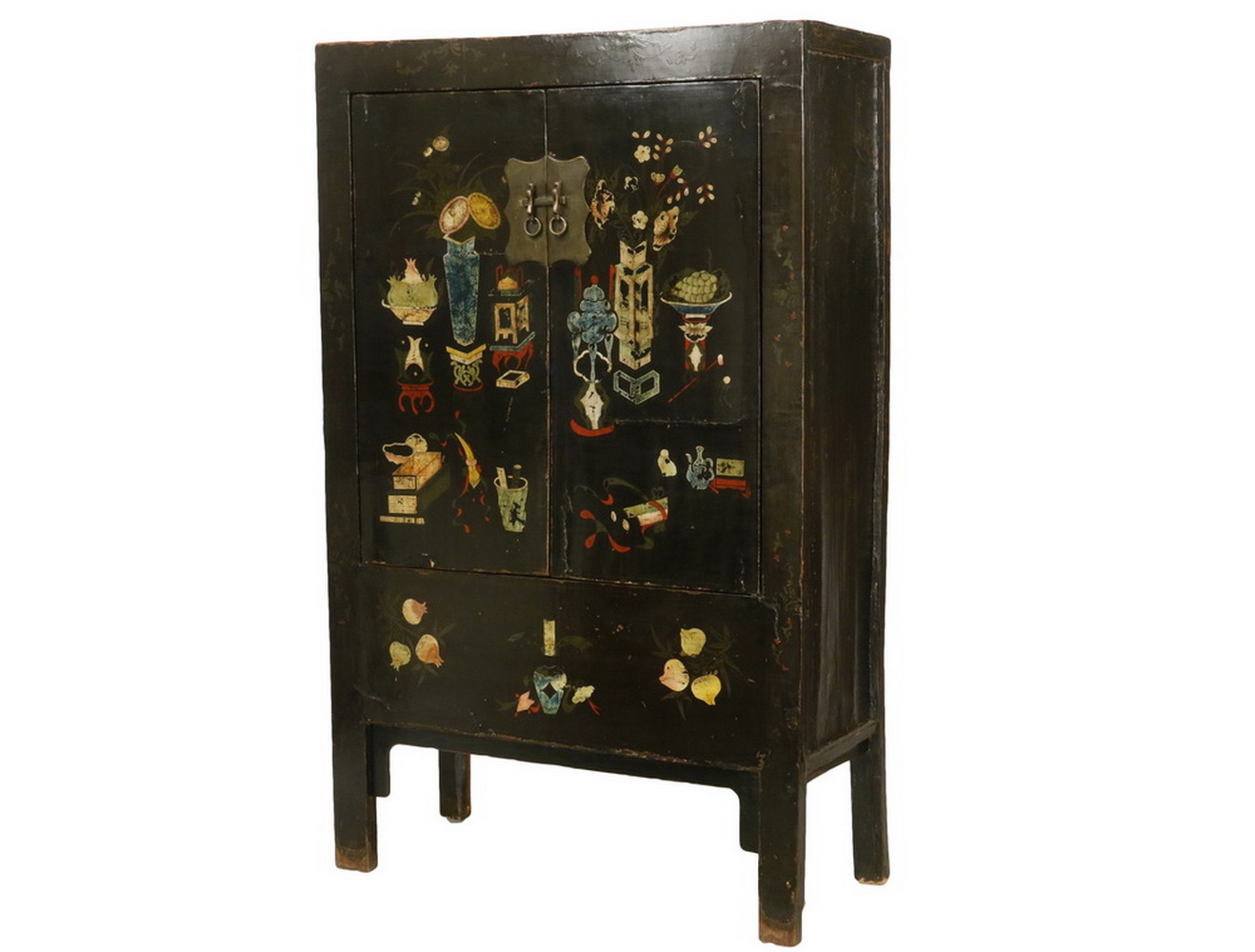 CHINESE LACQUERED CABINET Black
