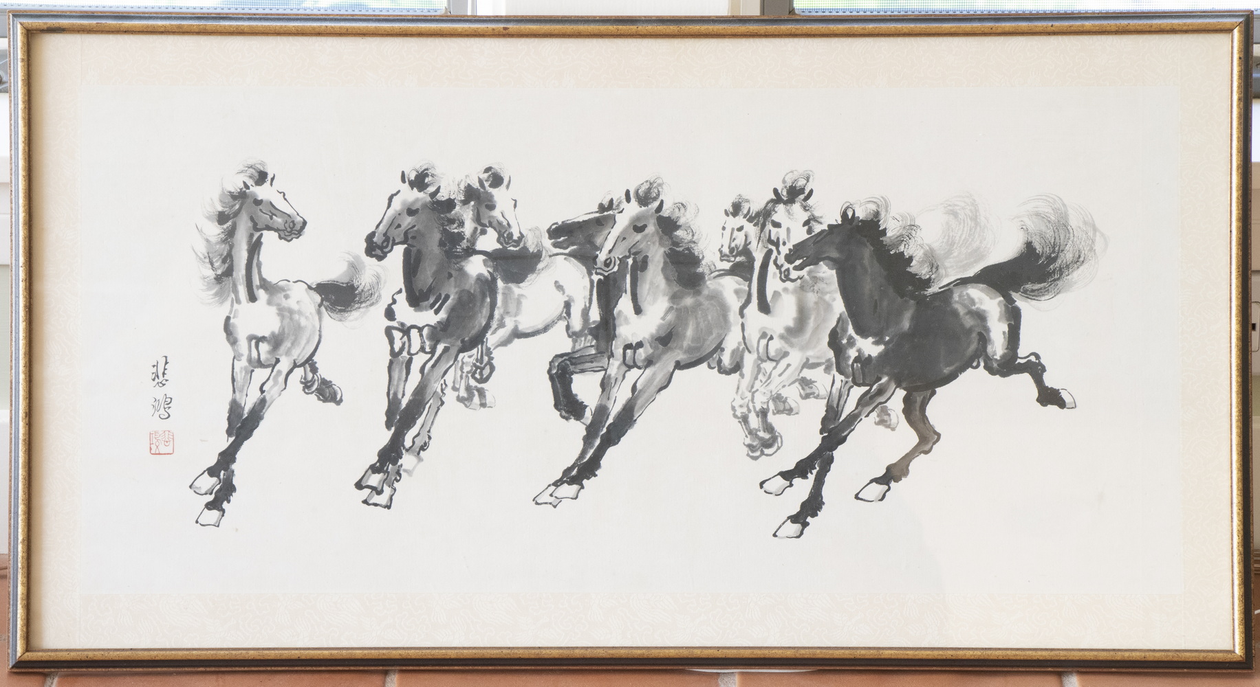 CHINESE INK PAINTING OF HORSES 2b3e55