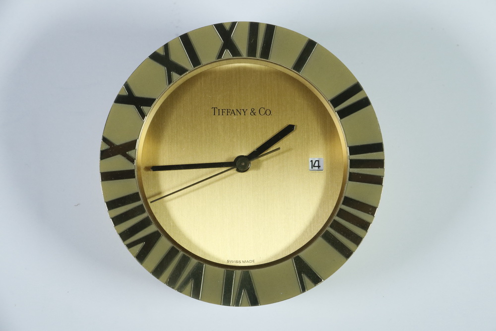 TIFFANY & CO. DESK CLOCK Round Swiss